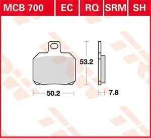 TRW BRAKE PAD EC-ORGANIC