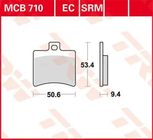 TRW BRAKE PAD EC-ORGANIC