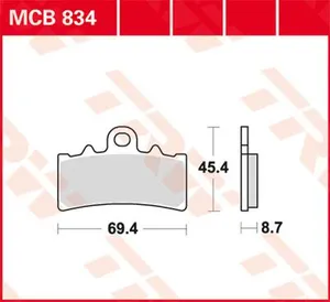 TRW BRAKE PAD ALLROUND ORGANIC STANDARD