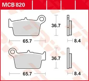 TRW BRAKE PAD ALLROUND ORGANIC STANDARD