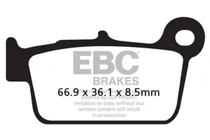 EBC BRAKE PAD FA-TT SERIES CARBON OFFROAD