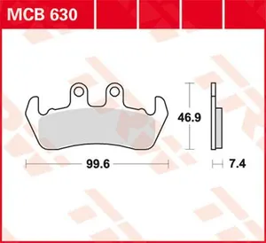 TRW BRAKE PAD ALLROUND ORGANIC STANDARD