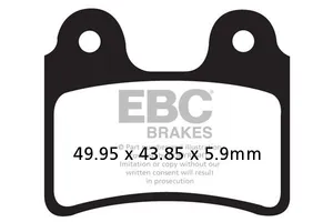 EBC BRAKE PAD FA-TT SERIES CARBON OFFROAD