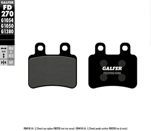 GALFER BRAKE PAD SCOOTER ORGANIC