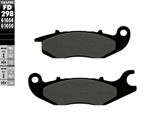 GALFER BRAKE PAD SCOOTER ORGANIC