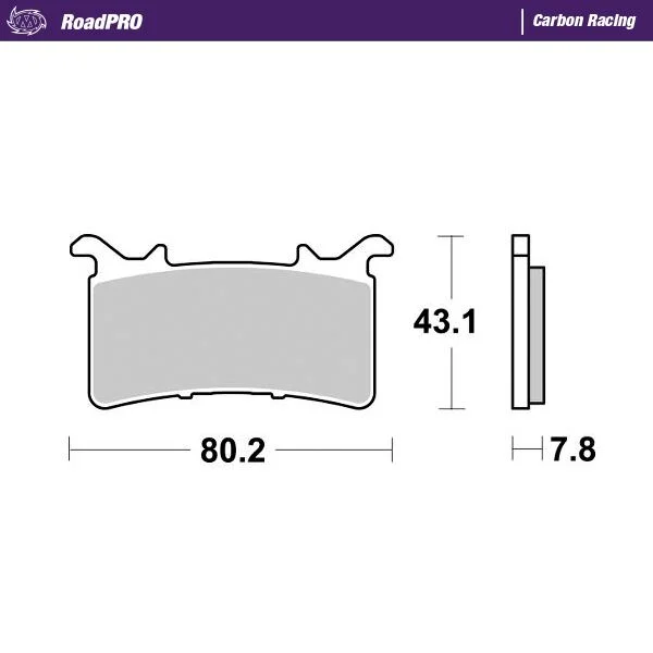 MOTO-MASTER BRAKE PAD ROADPRO CARBON RACING