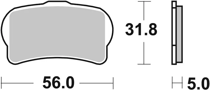 SBS BRAKE PAD CERAMIC STREET