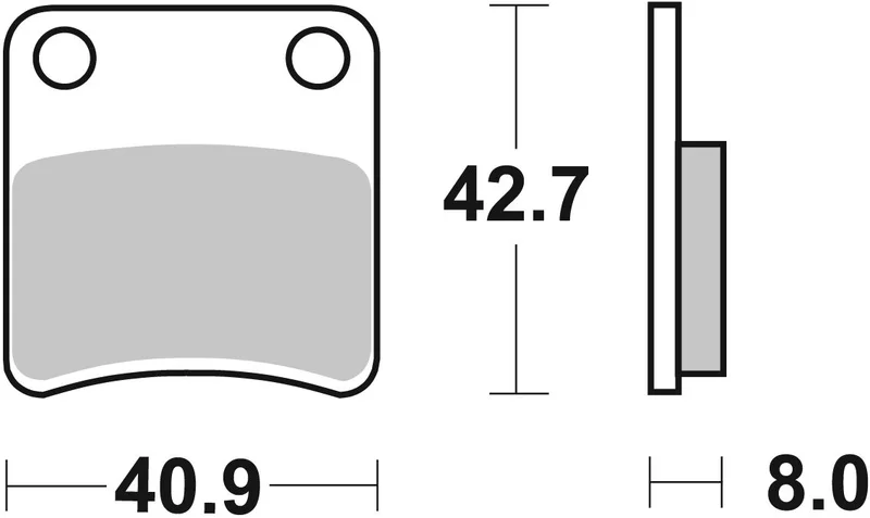 SBS BRAKE PAD CERAMIC STREET
