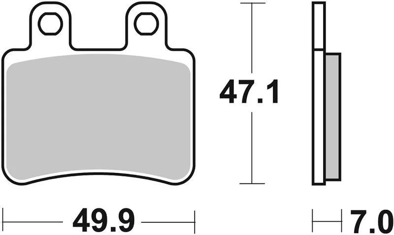 SBS BRAKE PAD CERAMIC STREET