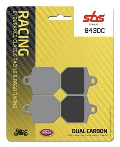 SBS BRAKE PAD DUAL CARBON HI-TECH RACING