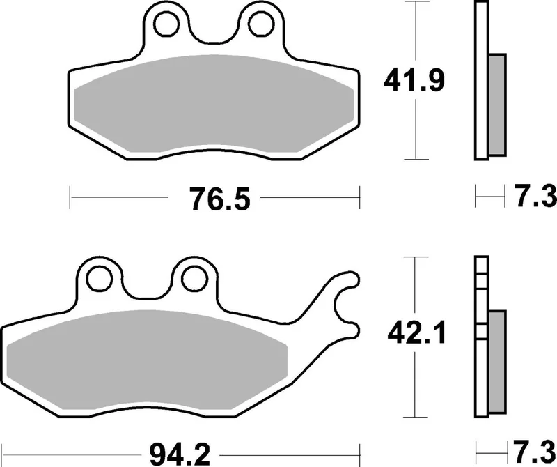 SBS BRAKE PAD CERAMIC STREET