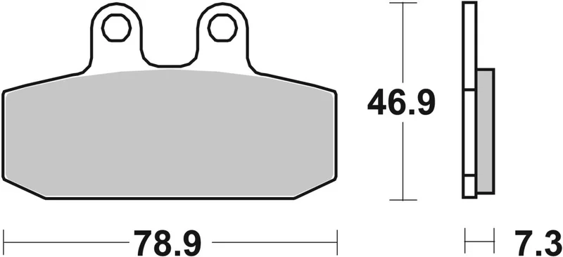 SBS BRAKE PAD CERAMIC STREET