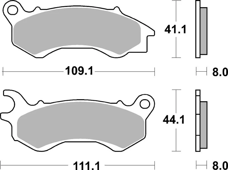 SBS BRAKE PAD CERAMIC STREET