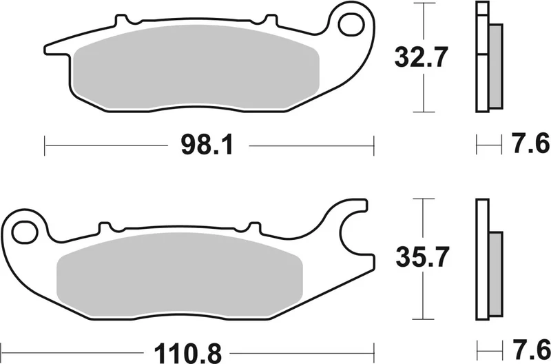 SBS BRAKE PAD CERAMIC STREET