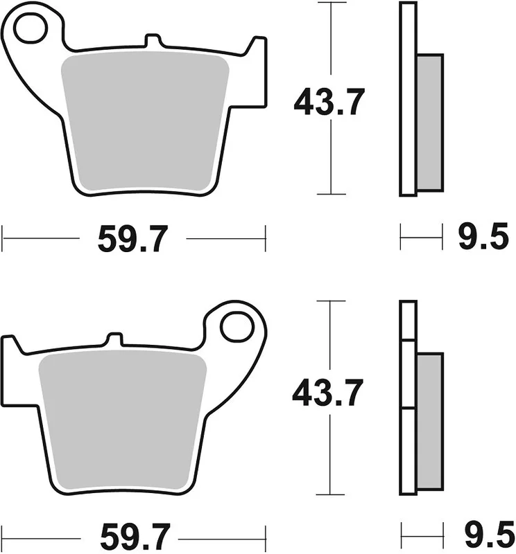 SBS BRAKE PAD CARBON SINTER OFFROAD