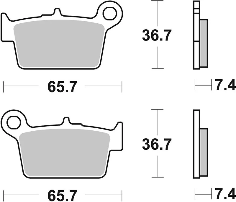 SBS BRAKE PAD CERAMIC STREET