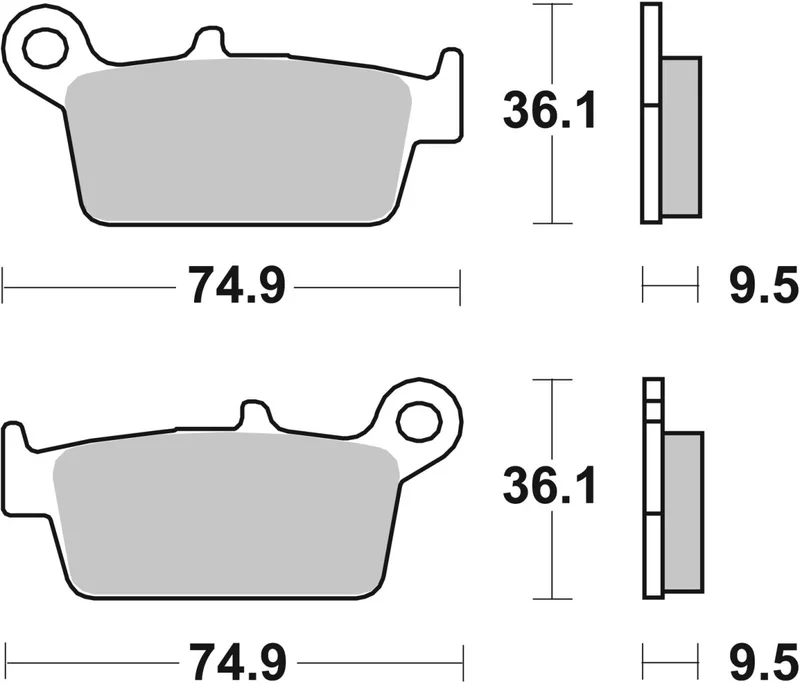 SBS BRAKE PAD CERAMIC STREET