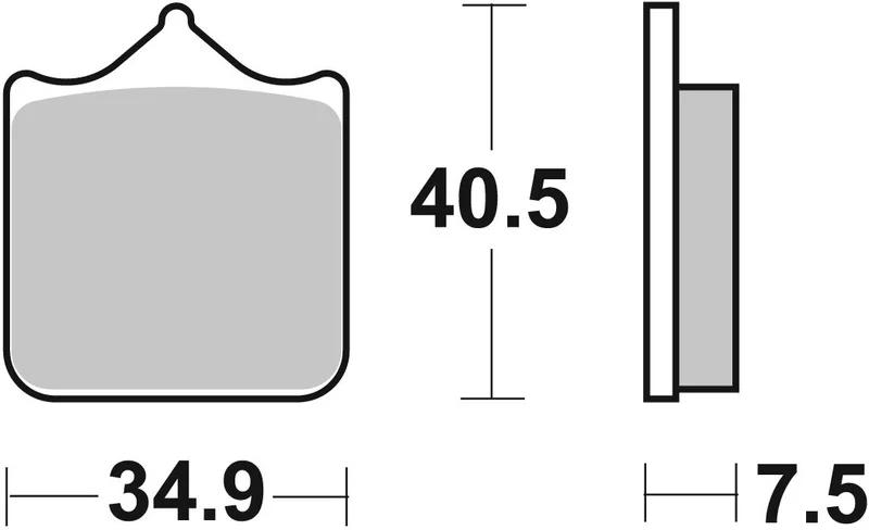 SBS BRAKE PAD CERAMIC STREET