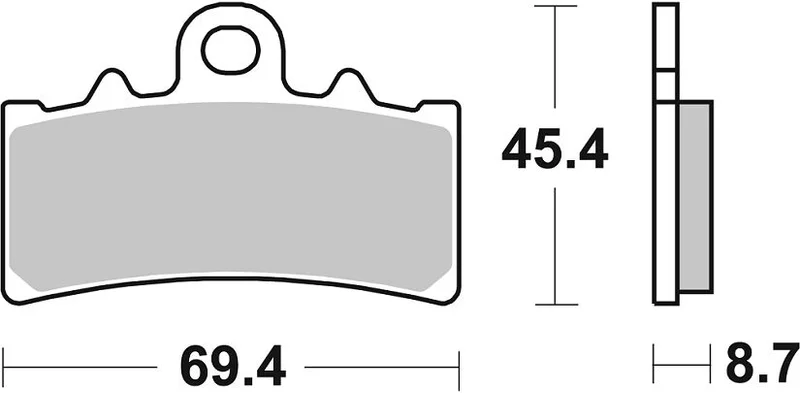 SBS BRAKE PAD CERAMIC STREET