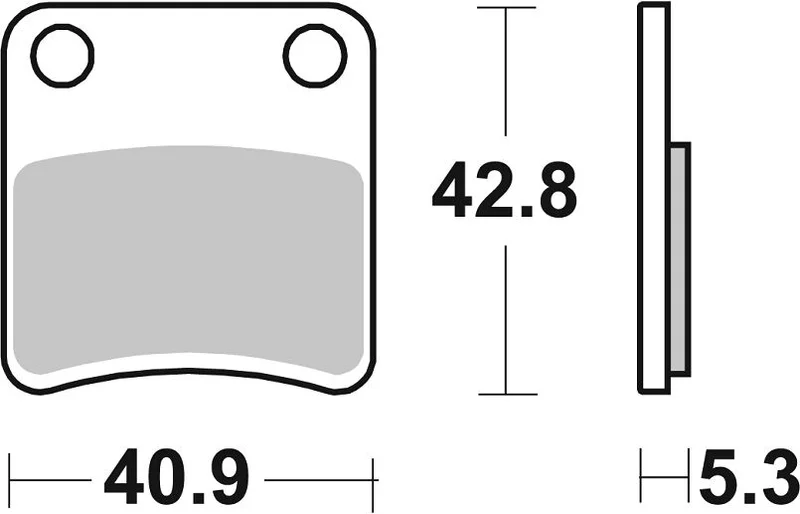 SBS BRAKE PAD CERAMIC STREET