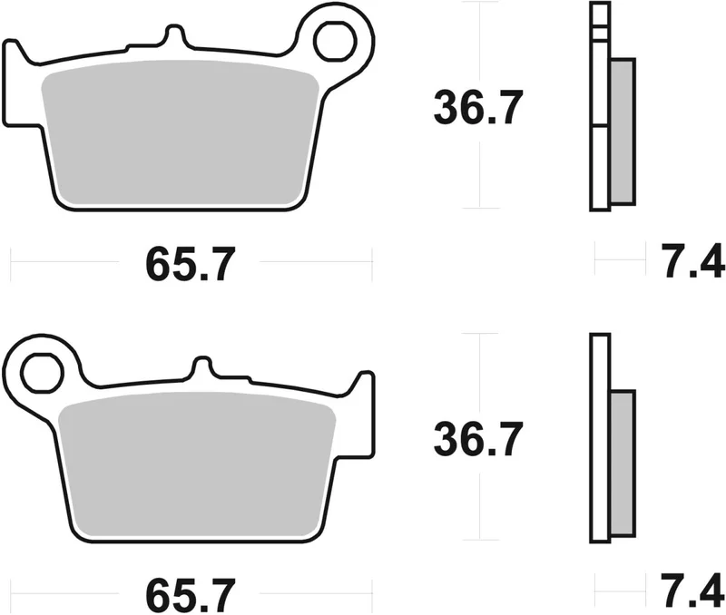 SBS BRAKE PAD CERAMIC STREET