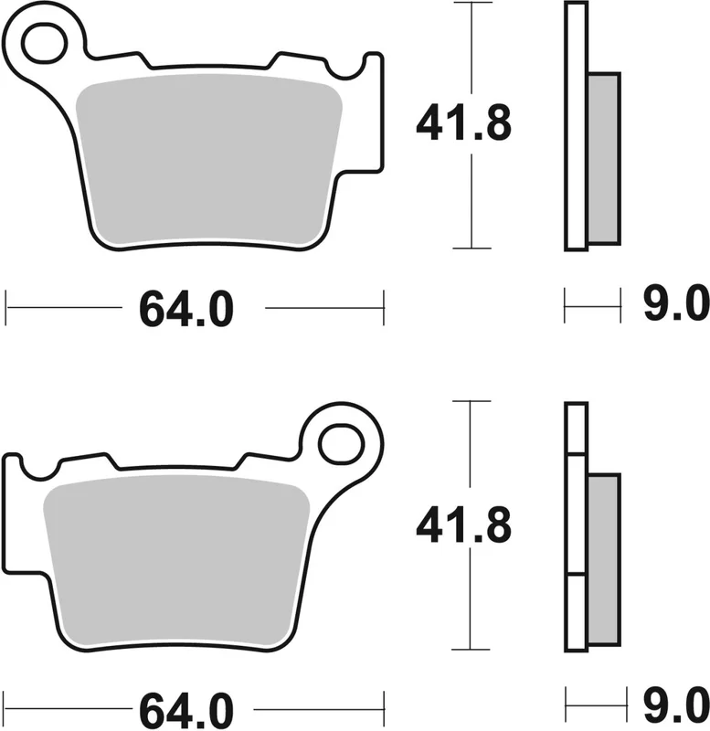 SBS BRAKE PAD CARBON SINTER HI-TECH
