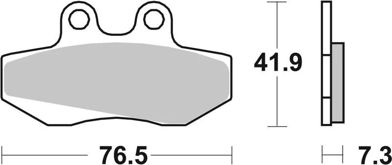 SBS BRAKE PAD CERAMIC STREET