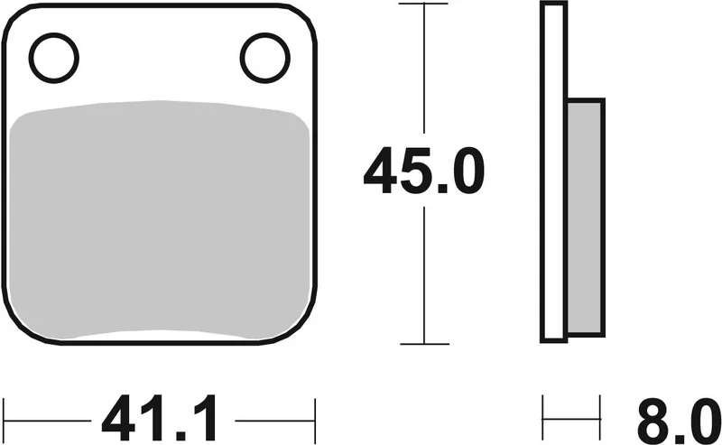 SBS BRAKE PAD CERAMIC STREET