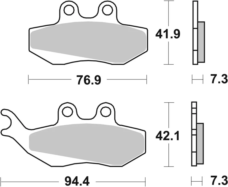 SBS BRAKE PAD CARBON HI-TECH STREET
