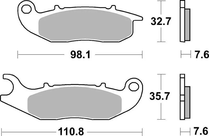 SBS BRAKE PAD CERAMIC STREET