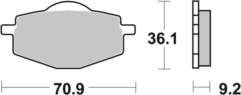 SBS BRAKE PAD CERAMIC STREET