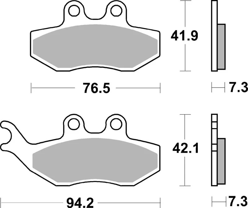 SBS BRAKE PAD CARBON HI-TECH STREET