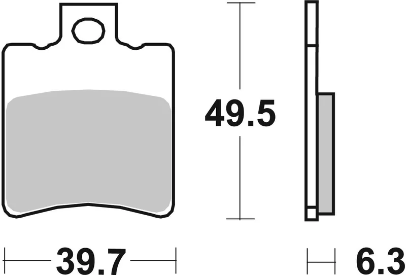 SBS BRAKE PAD CARBON HI-TECH STREET