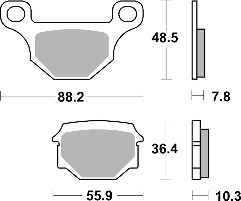 SBS BRAKE PAD CERAMIC STREET