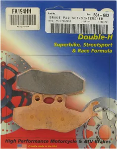 EBC BRAKE PAD FA-HH SERIES SINTERED METAL