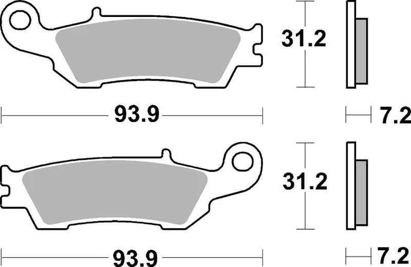 SBS BRAKE PAD SINTER EVO HI-TECH OFFROAD