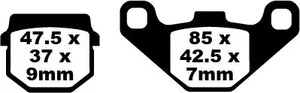 EBC BRAKE PAD FA-HH SERIES SINTERED