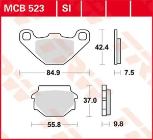 TRW BRAKE PAD SI SINTER OFFROAD