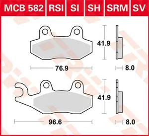 TRW BRAKE PAD SV SINTER PERFORMANCE