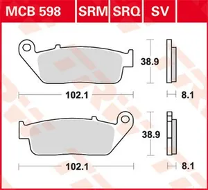 TRW BRAKE PAD SV SINTER PERFORMANCE