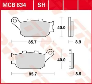 TRW BRAKE PAD SH SINTER PERFORMANCE STREET & ROAD TRACKS