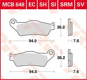 TRW BRAKE PAD RSI SINTER PERFORMANCE OFFROAD