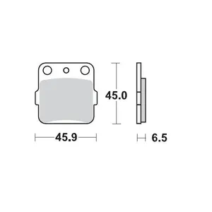 MOTO-MASTER BRAKE PAD OFFROAD SINTER PRO RACING GP