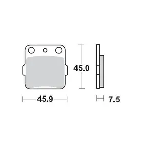 MOTO-MASTER BRAKE PAD OFFROAD SINTER PRO RACING GP