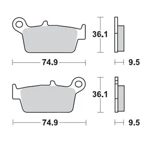 MOTO-MASTER BRAKE PAD OFFROAD SINTER PRO RACING