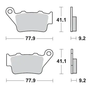 MOTO-MASTER BRAKE PAD OFFROAD SINTER PRO RACING