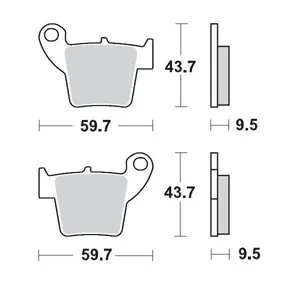 MOTO-MASTER BRAKE PAD OFFROAD SINTER PRO RACING GP