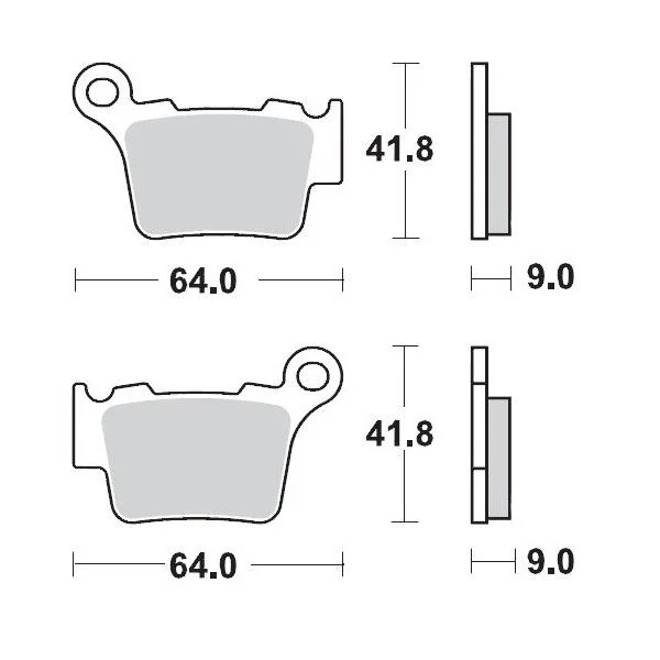 MOTO-MASTER BRAKE PAD OFFROAD SINTER PRO RACING GP