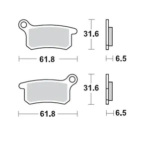 MOTO-MASTER BRAKE PAD OFFROAD SINTER PRO RACING GP