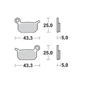 MOTO-MASTER BRAKE PAD OFFROAD SINTER PRO RACING